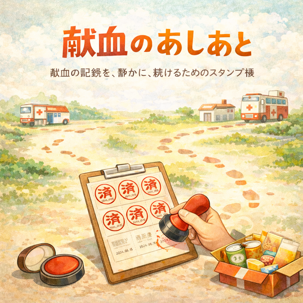 献血のあしあと